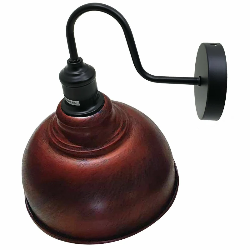 LEDSONE Vintage Wandlampe Industrial Schwanenhals E27 ~3716