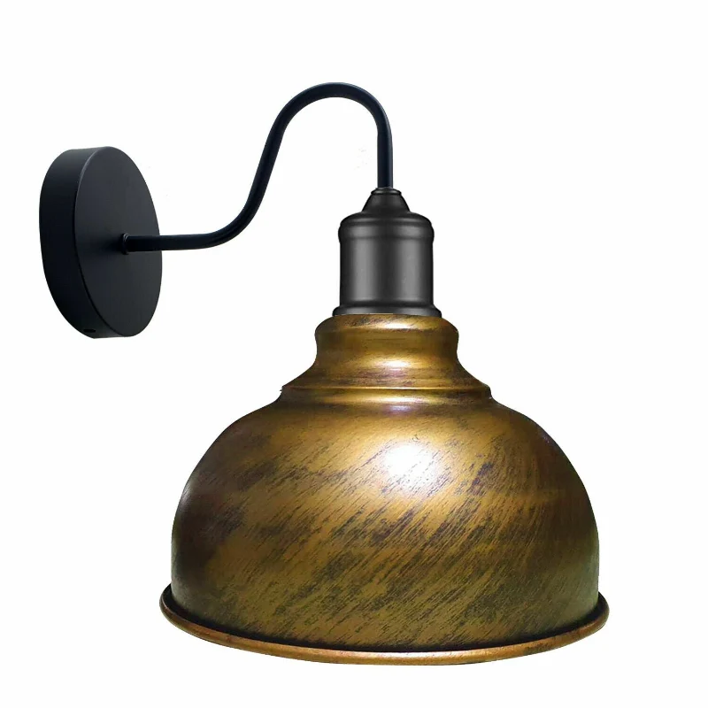 LEDSONE Vintage Wandlampe Industrial Schwanenhals E27 ~3716