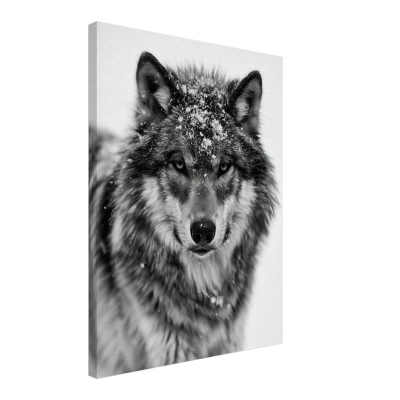 Wolf Leinwand Set – Berge & Schneetreiben (2er)