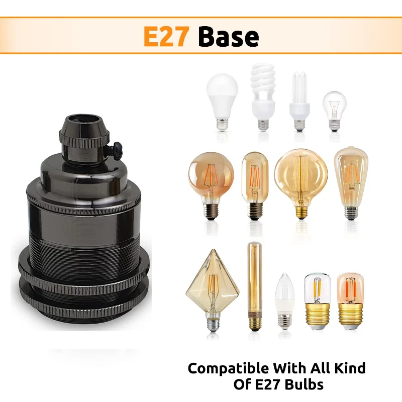 Vintage E27 Fassung & Kabel Set Antik-Messing | LEDSONE ~3840