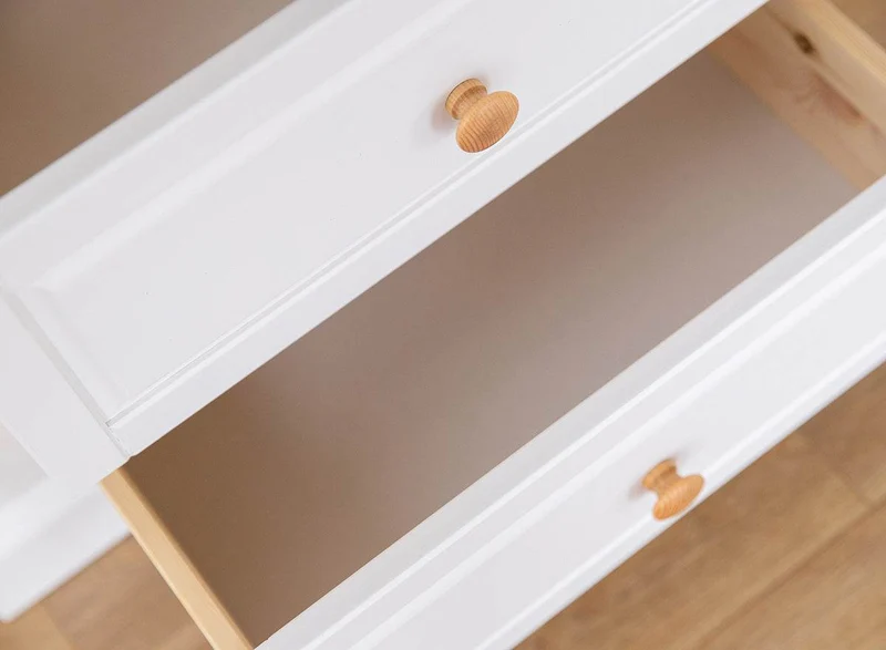 Sideboard aus Massivholz | Zweitürige Wohnzimmerkommode Marone Elite mit zwei Schubladen