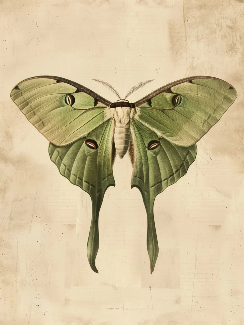 Vintage Schmetterling Poster Set (3er)