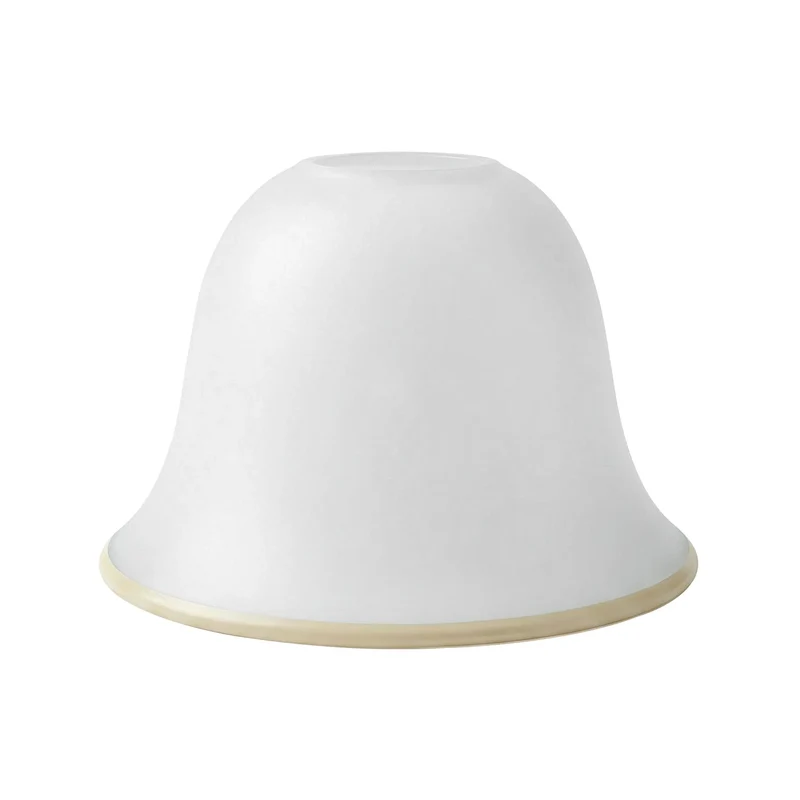 Glocke Glas Lampenschirm Weiß | E27 Opalglas Bistro Ersatzschirm ~3694