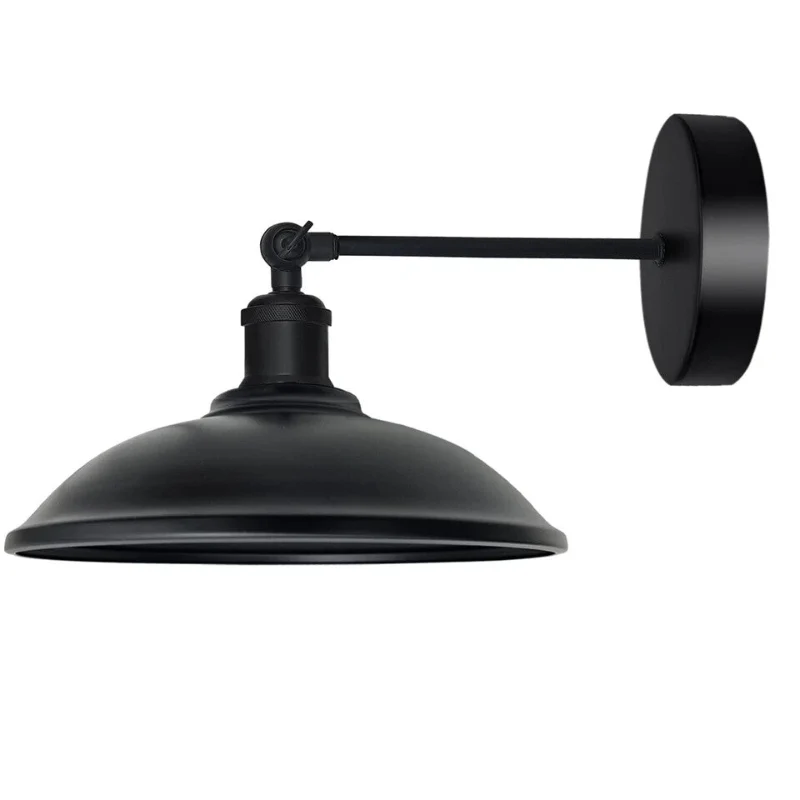 LEDSONE Vintage Wandlampe Schwarz | Verstellbare ~3768