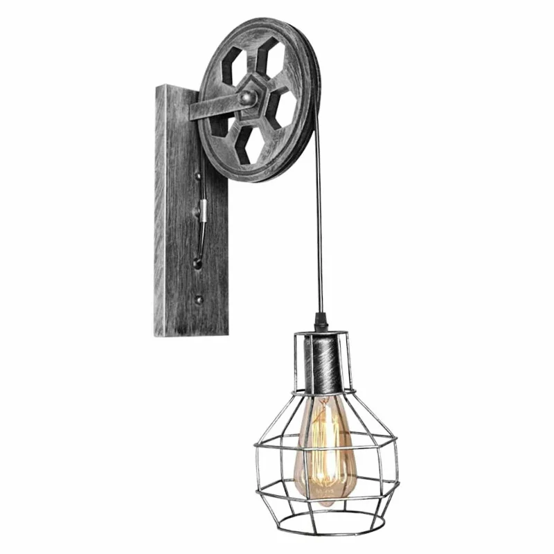 LEDSONE Vintage Rad-Wandlampe Industrial Flur ~3662