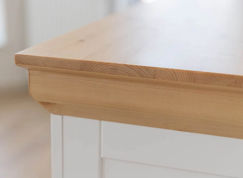 Großes Sideboard aus Massivholz | Viertürige Wohnzimmerkommode Marone Elite mit Schubladen