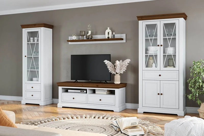 Wandbrett aus Massivholz | Regal Marone Elite Tabacco