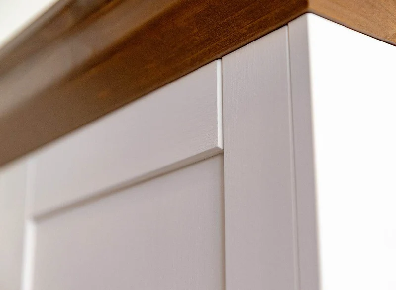 Kleiner Schuhschrank aus Massivholz | Flur Schrank Marone Elite Tabacco mit Schublade