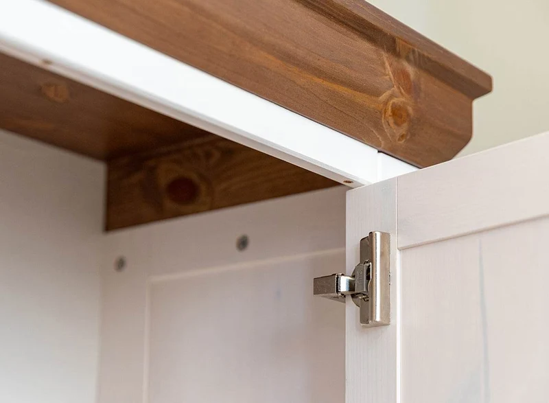 Sideboard aus Massivholz | Zweitürige Wohnzimmerkommode Marone Elite Tabacco mit zwei Schubladen