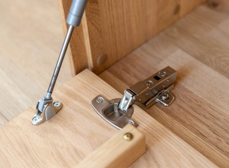 Beleuchtete Hängekommode aus massiver Eiche | TV-Board Tirano I mit Schaukasten und grober Holzstruktur
