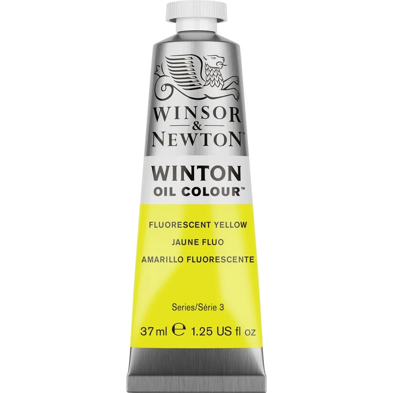 Winsor and Newton - Winton Oil Colour - 37ml - Fluorescent Yellow S3