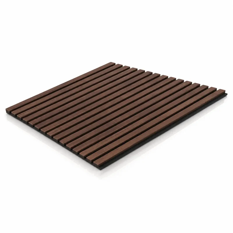 Chestnut Wood Slat Wall Panelling - 60 x 60 cm