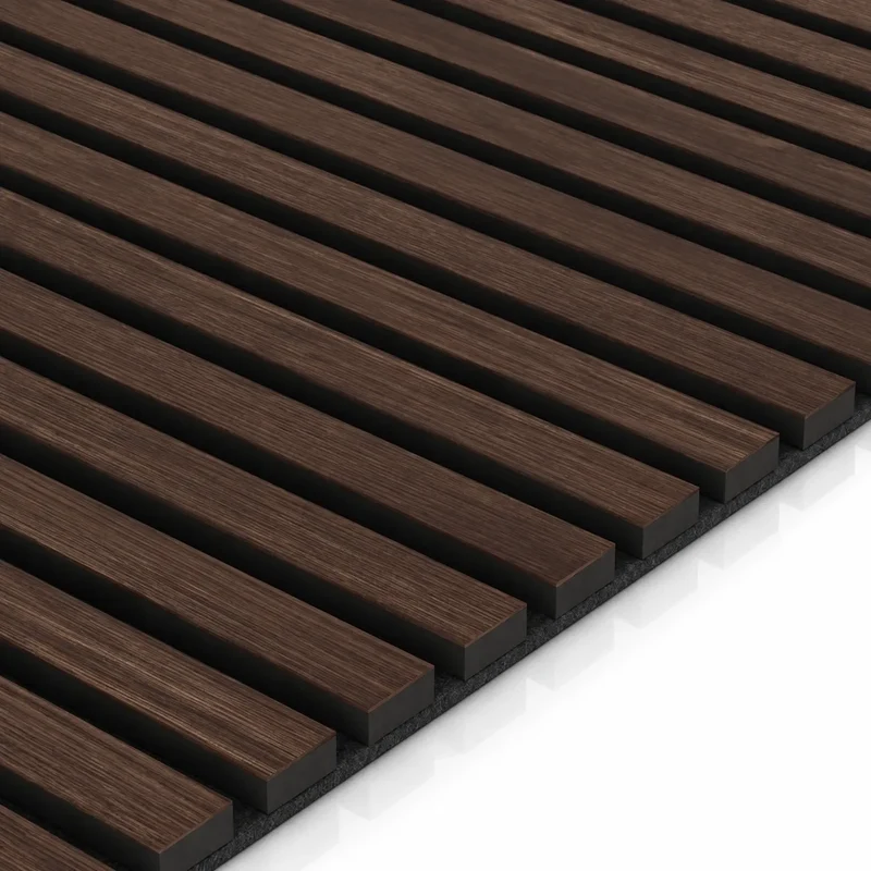 Chestnut Wood Slat Wall Panelling - 60 x 60 cm