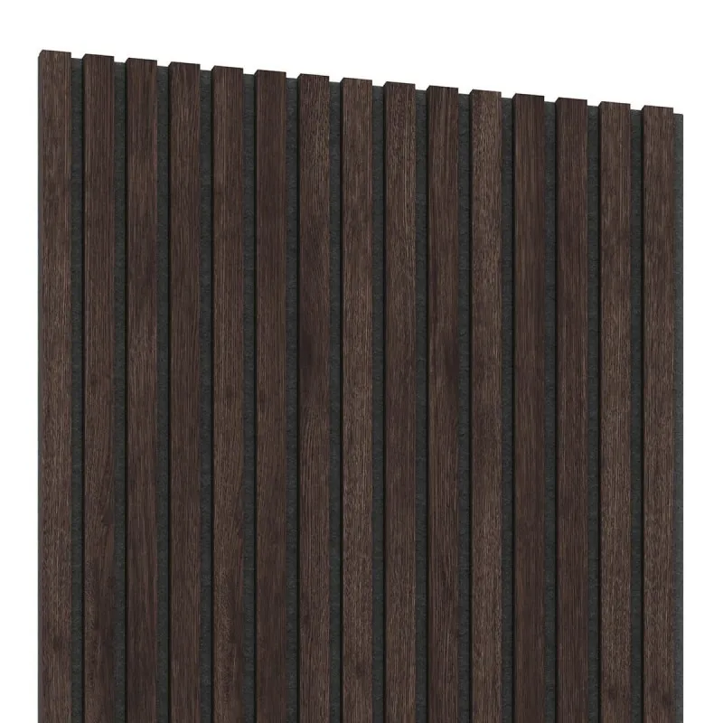Chestnut Wood Slat Wall Panelling - 60 x 60 cm