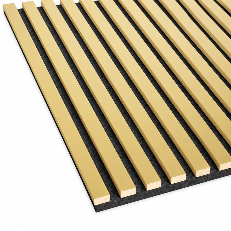 Wooden Acoustic Panels - GOLD Wall Slats