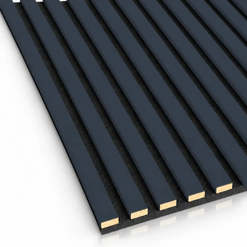 Wooden Acoustic Panels - ANTHRACITE Wall Slats