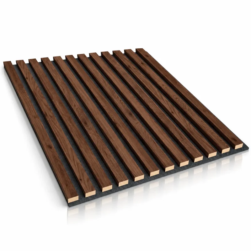 Wooden Acoustic Panels - WALNUT Wall Slats
