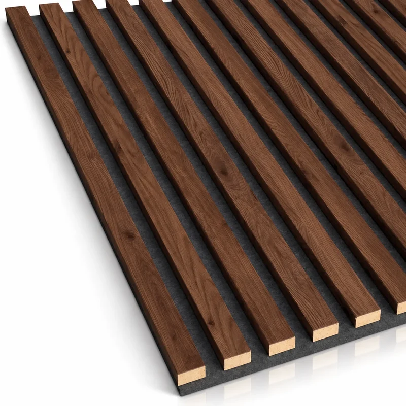 Wooden Acoustic Panels - WALNUT Wall Slats