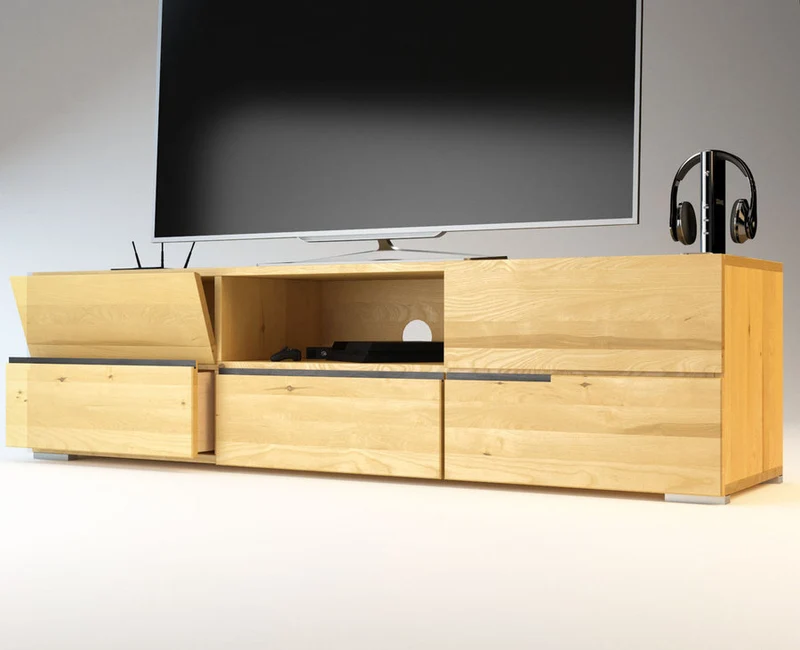 ARDEA TV-Sideboard/Longboard Massivholz Kommode