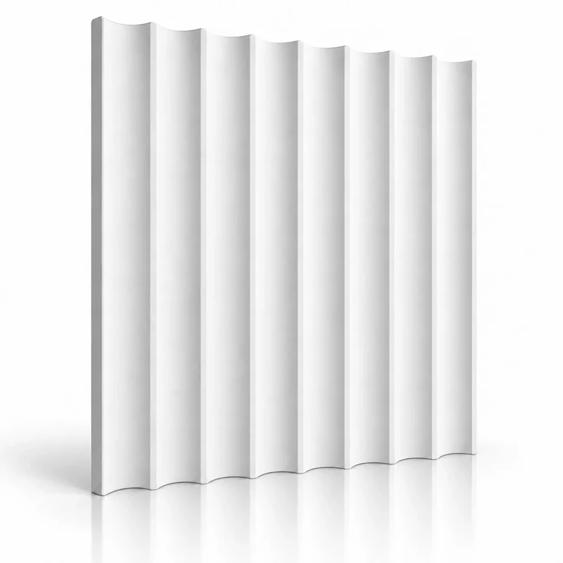 Fluted Slats 3D Gypsum Wall Panels