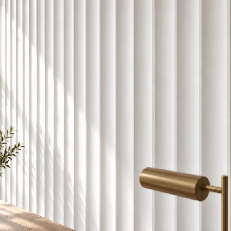 Fluted Slats 3D Gypsum Wall Panels