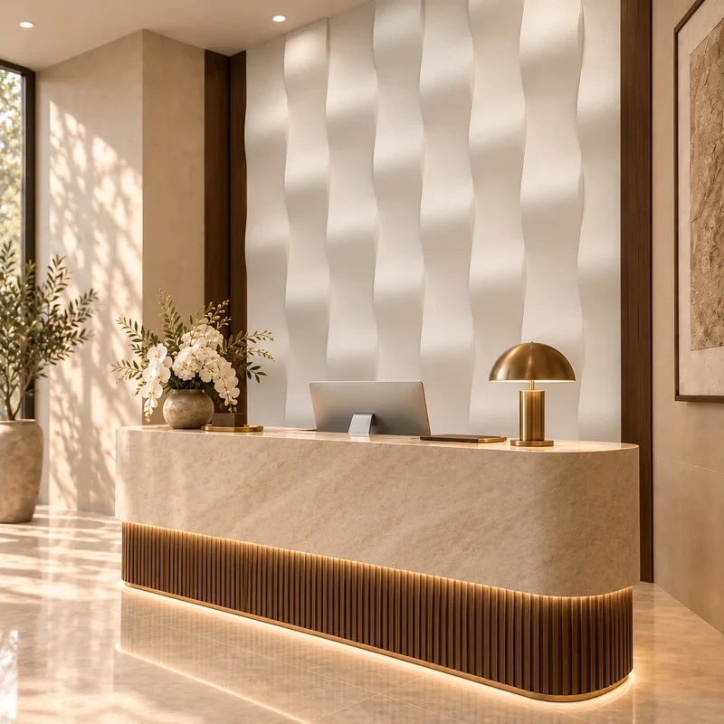 Drop 3D Gypsum Wall Panels