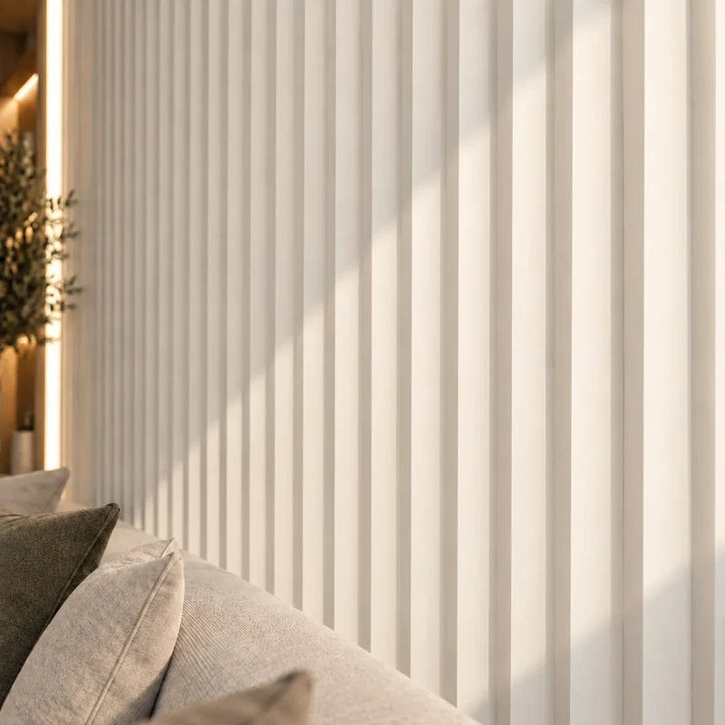 Fluted Arrow 3D Gypsum Wall Panels