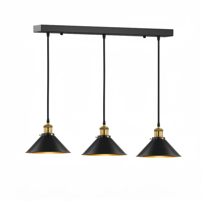 Industrial Pendelleuchte Schwarz 1 / 3-flammig LEDSONE ~3629