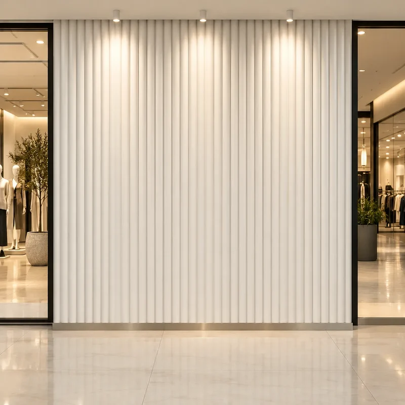 Fluted Bamboo 3D Gypsum Wall Panels
