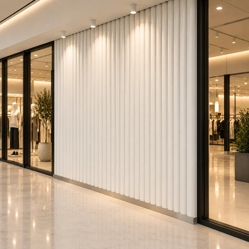Fluted Bamboo 3D Gypsum Wall Panels