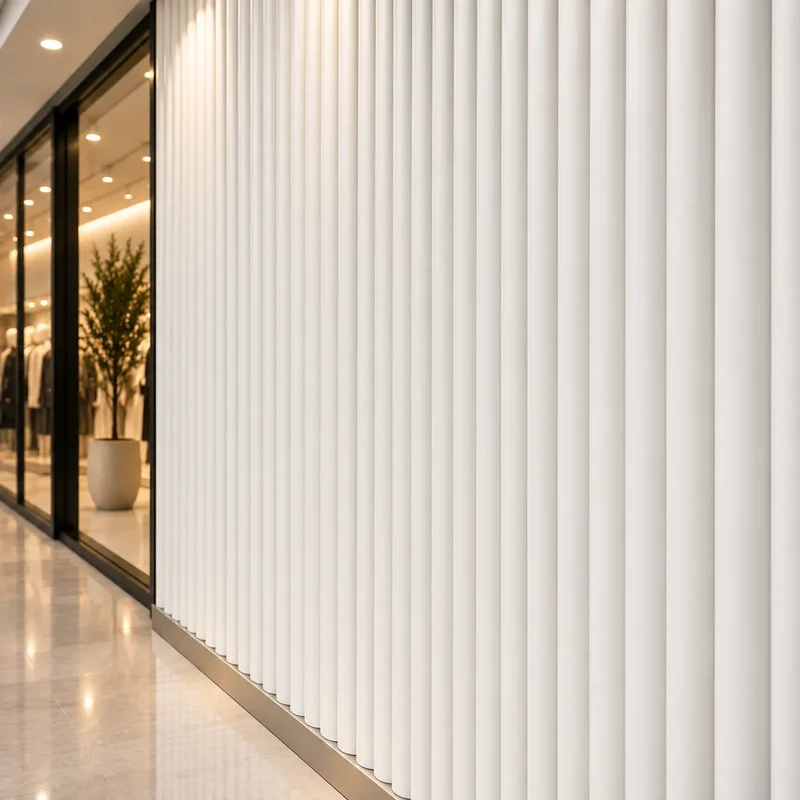 Fluted Bamboo 3D Gypsum Wall Panels
