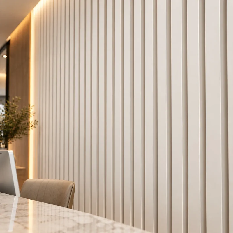 Slats 3D Gypsum Wall Panels
