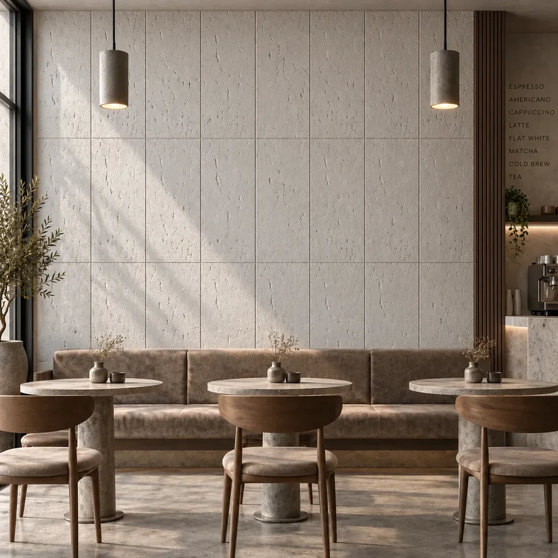 Concrete Effect 3D Gypsum Wall Panels