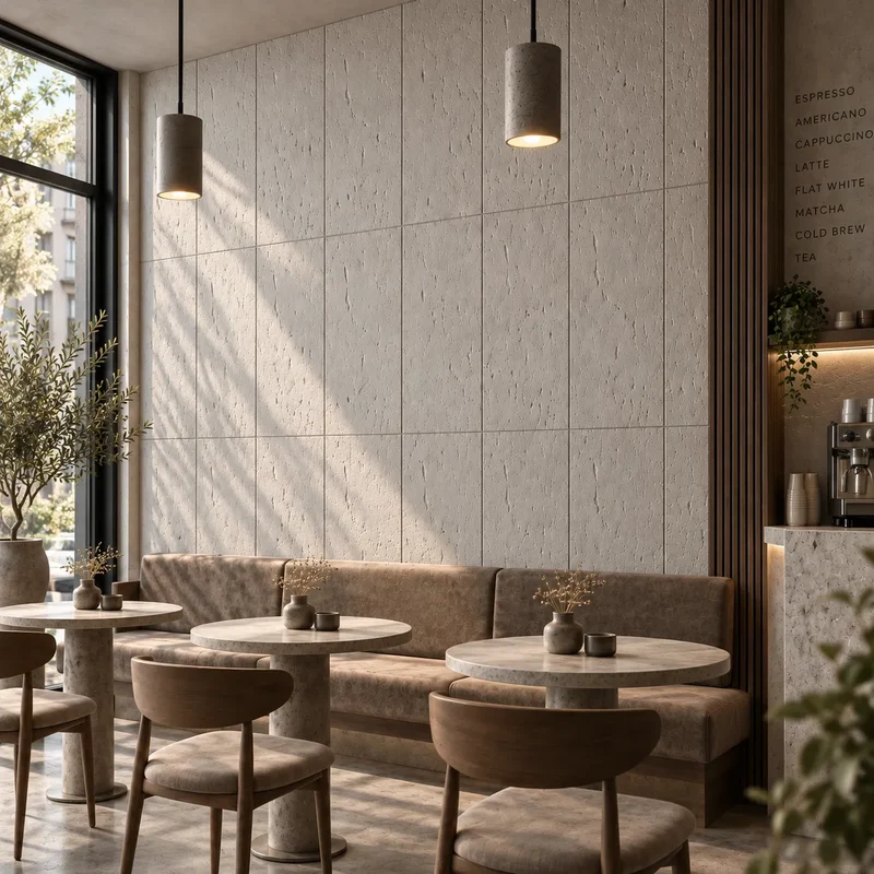 Concrete Effect 3D Gypsum Wall Panels
