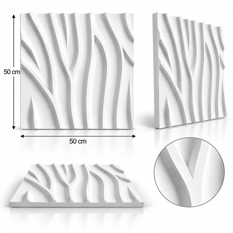 Tree 3D Gypsum Wall Panels
