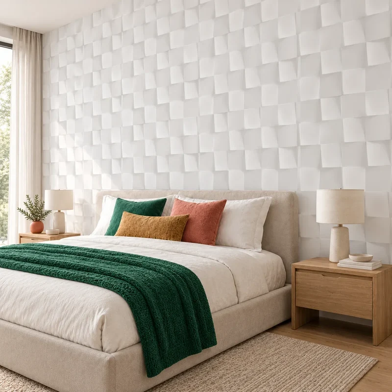 Square 3D Gypsum Wall Panels