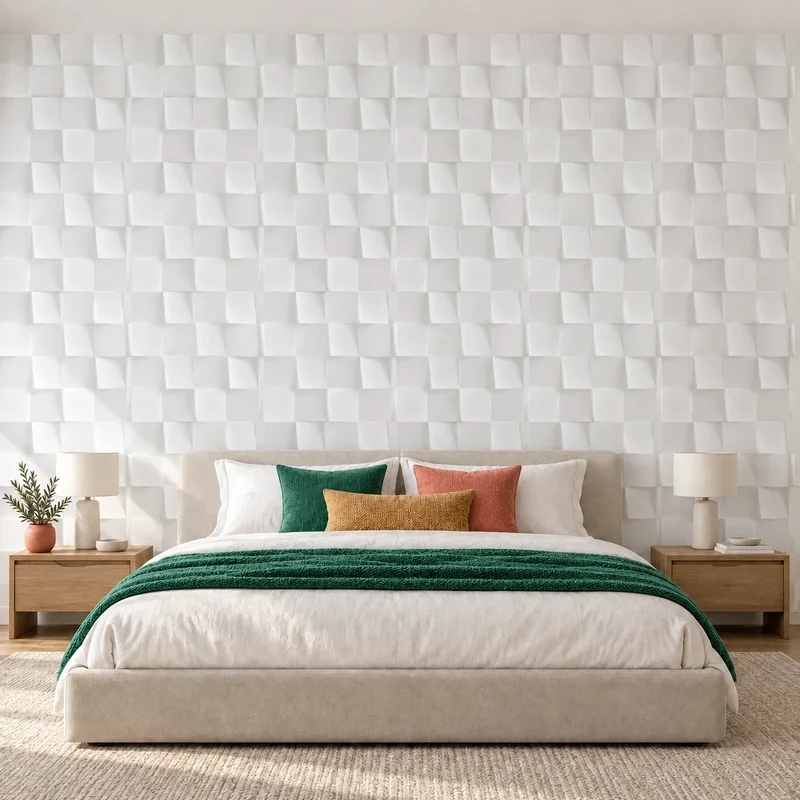 Square 3D Gypsum Wall Panels