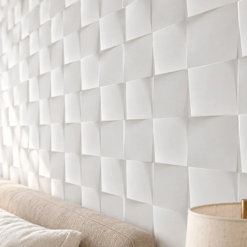 Square 3D Gypsum Wall Panels