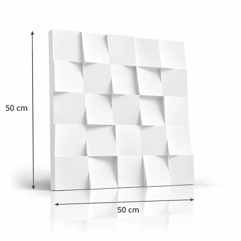 Square 3D Gypsum Wall Panels