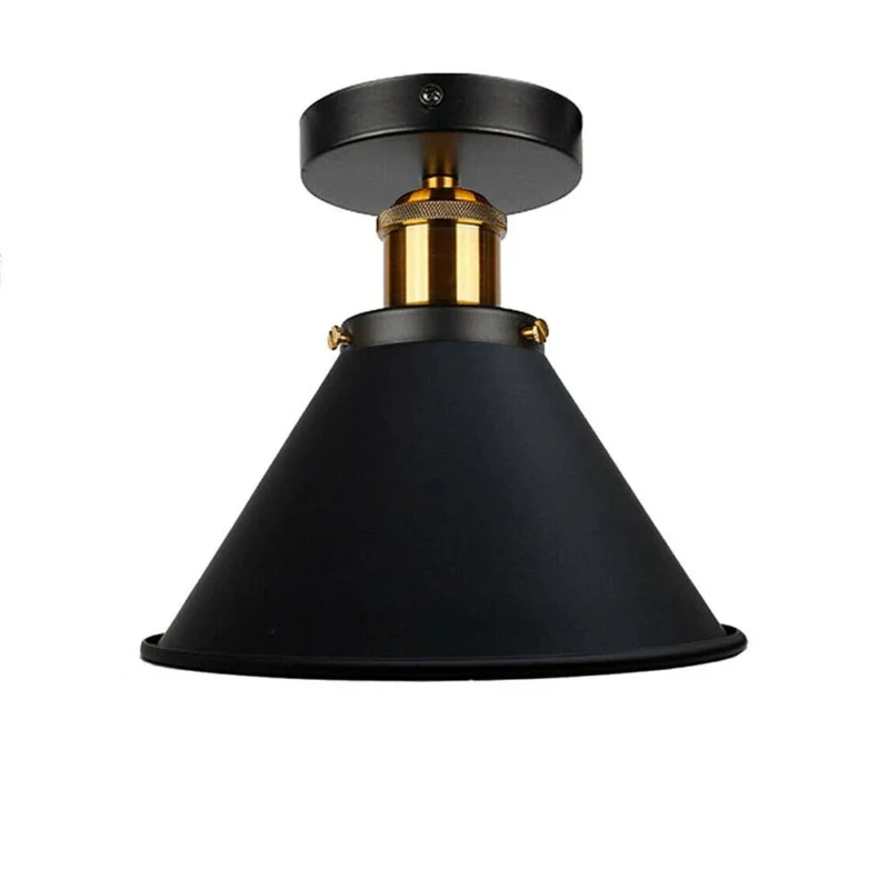 Industrial Deckenleuchte Flush Mount Metall Vintage ~3625