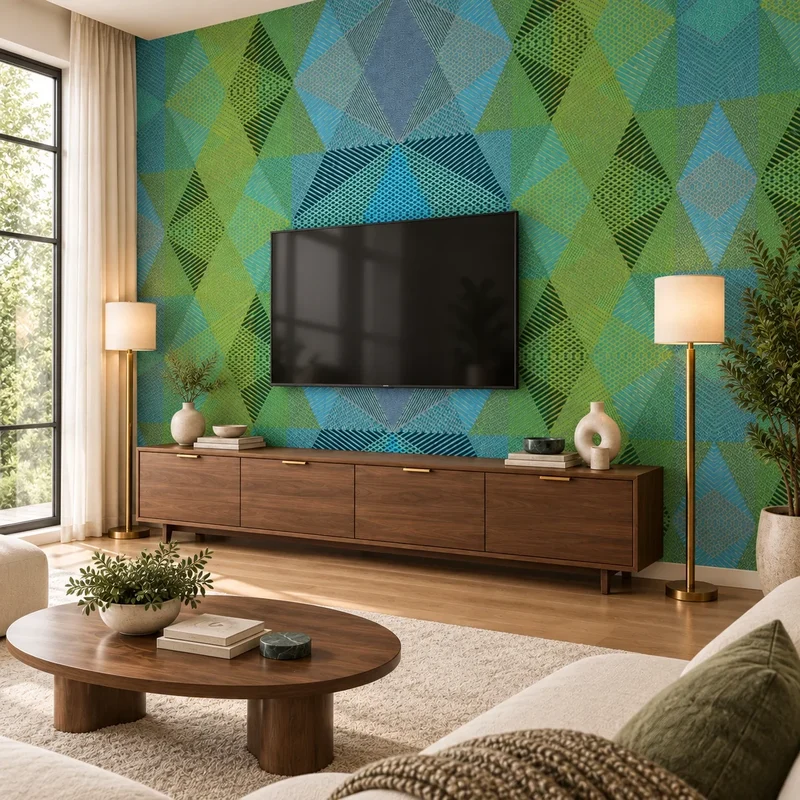 Mineral Composite Panels - Geometric Green