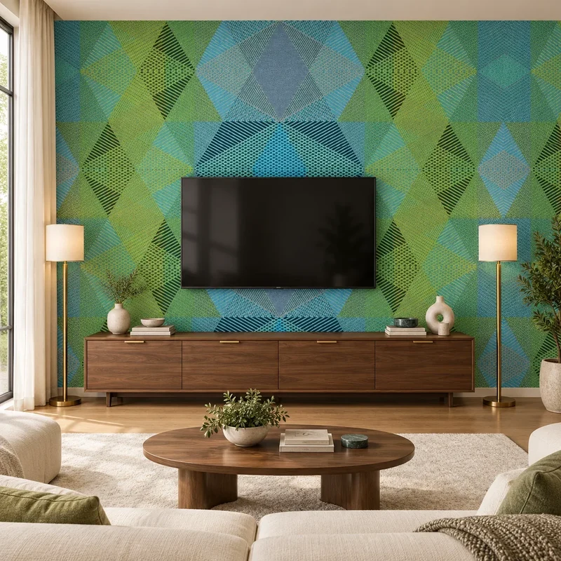Mineral Composite Panels - Geometric Green