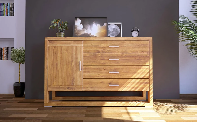 FERARRA Massivholz Kommode – Handgefertigtes Möbelstück für Ihr Zuhause mit Charakter