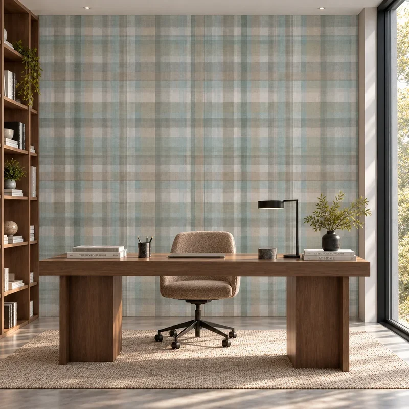 Mineral Composite Panels - Blue Tartan