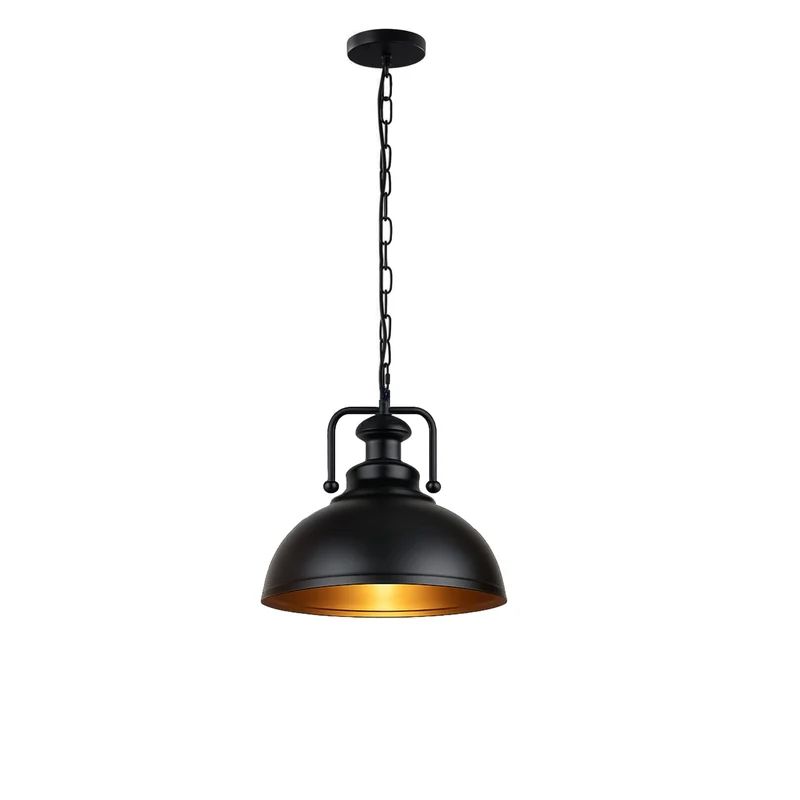 Industrielle Pendelleuchte | Metall Hängelampe Fabrikstil mit Kette | Ø 29cm~3614
