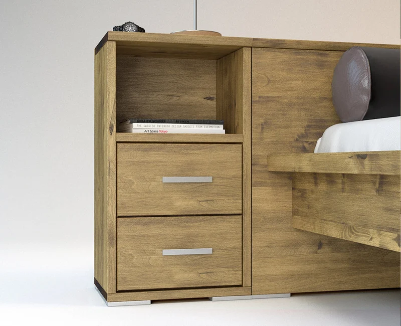 CREATO Nachttisch Massivholz – Handgefertigte Eleganz für Ihr Schlafzimmer
