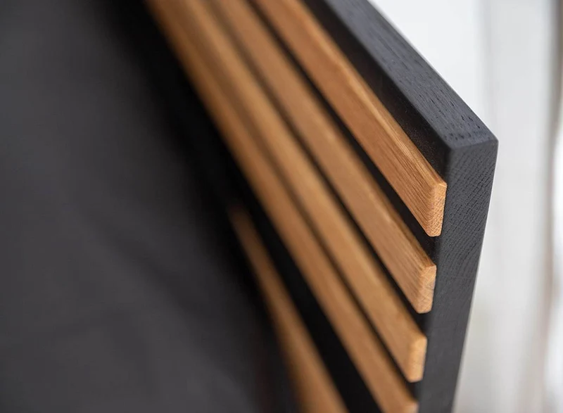 Modernes Bett aus massiver Wildeiche | Doppelbett Ravello