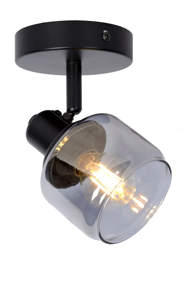 Deckenstrahler Bjorn schwenkbar mit Glasschirm