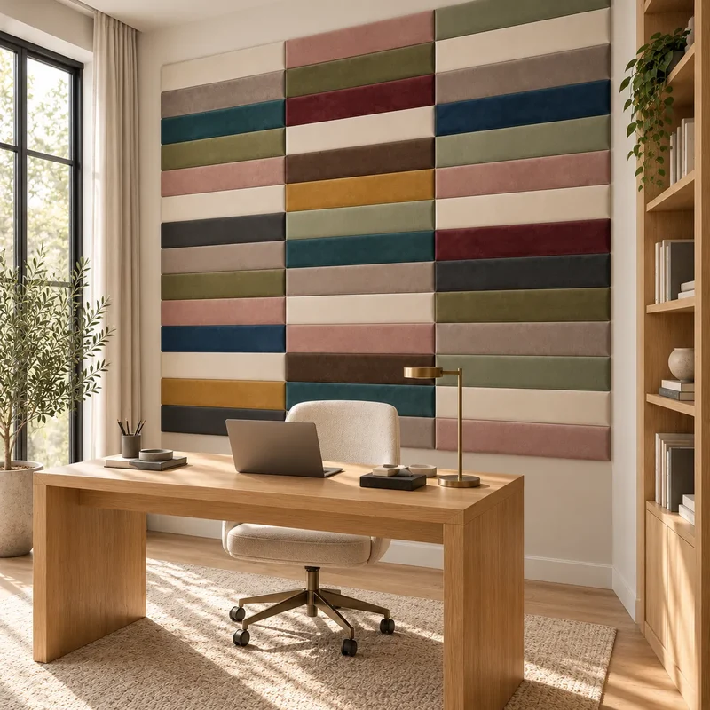 Upholstered Wall Panels - 90 x 15 cm