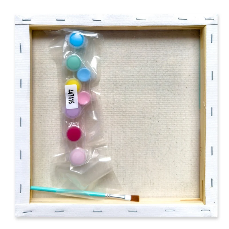 Create - Colouring & Painting Canvas Kit - Rainbow Unicorn
